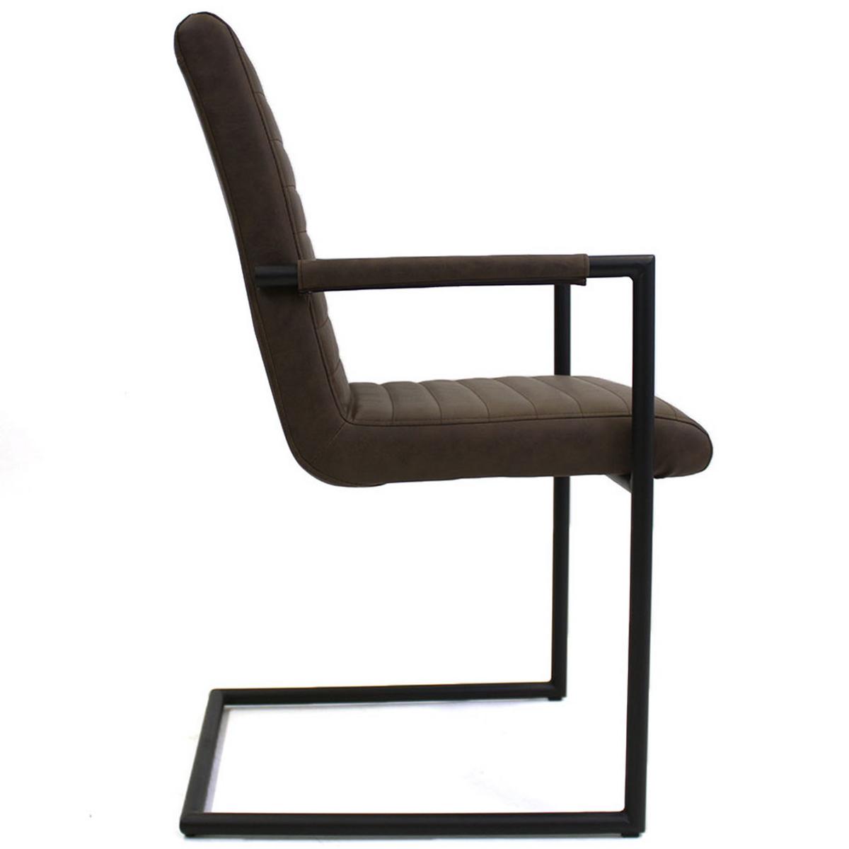 ARMLEHNSTUHL-SET BARS - Taupe/Hellbraun, LIFESTYLE, Kunststoff/Textil (54/97/57cm) - MID.YOU