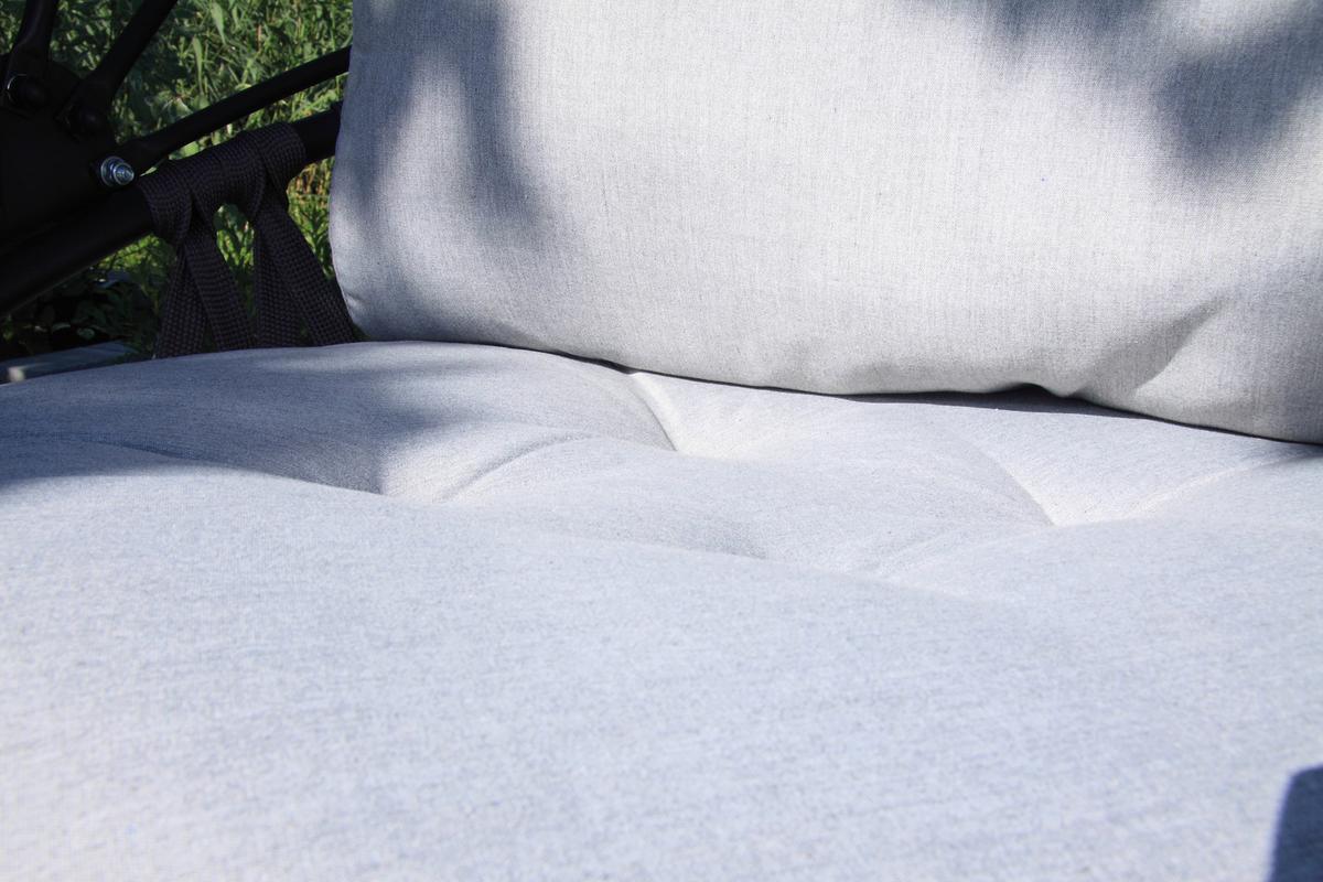 Viseči Stol Moon, Siva - siva/antracit, Basics, kovina/tekstil (120/100/200cm) - Acamp