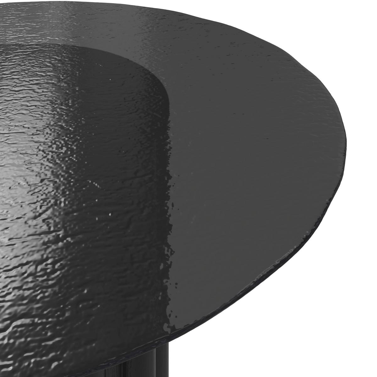 Jedilna Miza Zelia, Črna, Ø 120cm - črna, Moderno, steklo/leseni material (120/75/120cm) - Bessagi Home