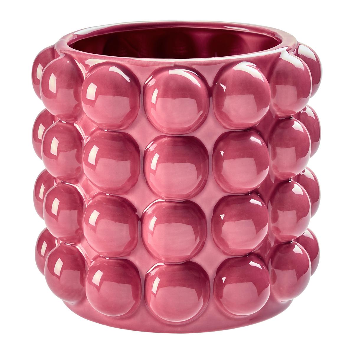 Blumentopf Holly Pink - Pink, MODERN, Keramik (15/15/15cm) - Mömax