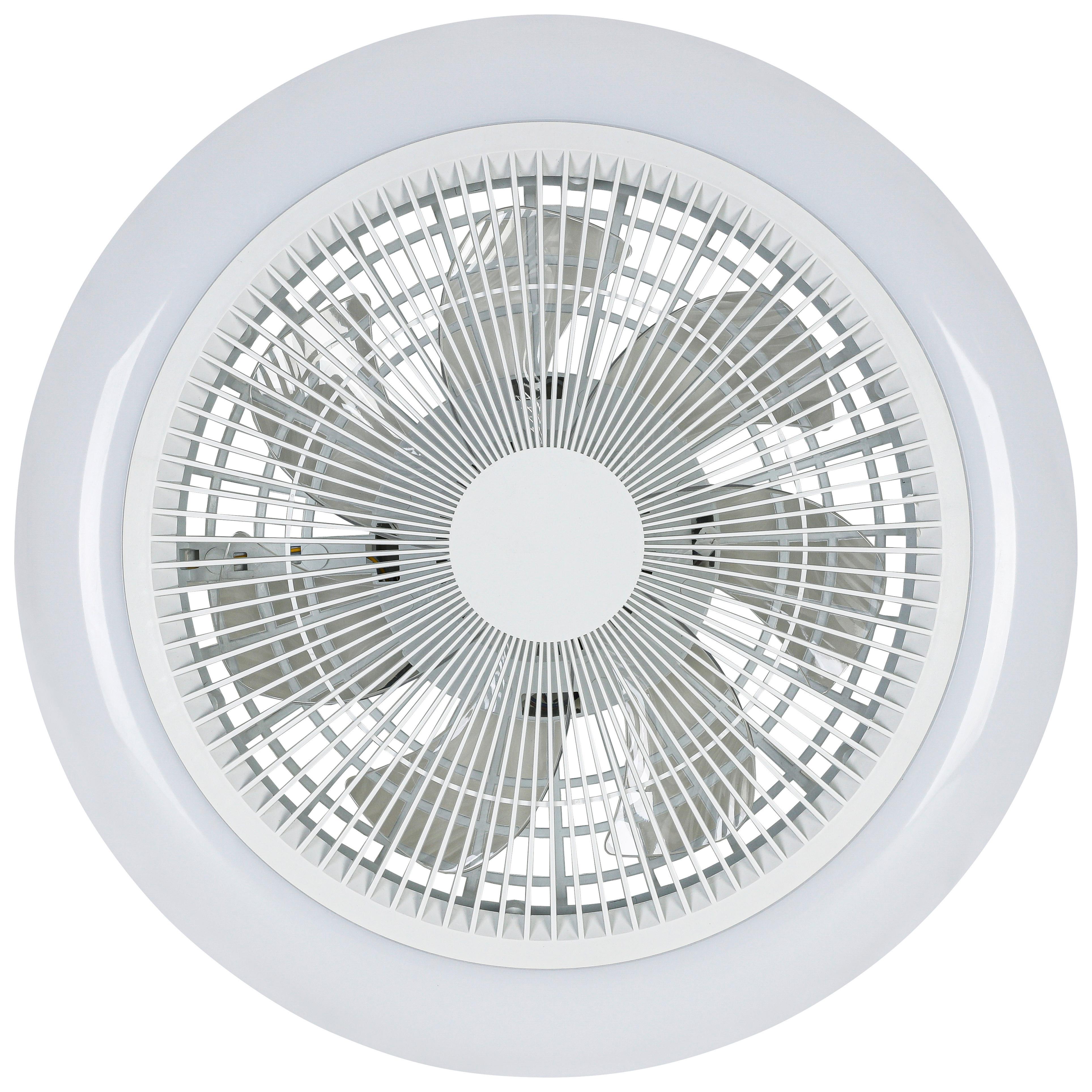 TAKFLÄKT OLIVER - vit/transparent, Modern, metall/plast (46/14,5/14,5cm) - Mömax