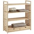 Schuhregal aus Bambus Massiv - Naturfarben, MODERN, Holz (69/81/28cm) - Modern Living Schuhregal aus Bambus Massiv - Naturfarben, MODERN, Holz (69/81/28cm) - Modern Living
