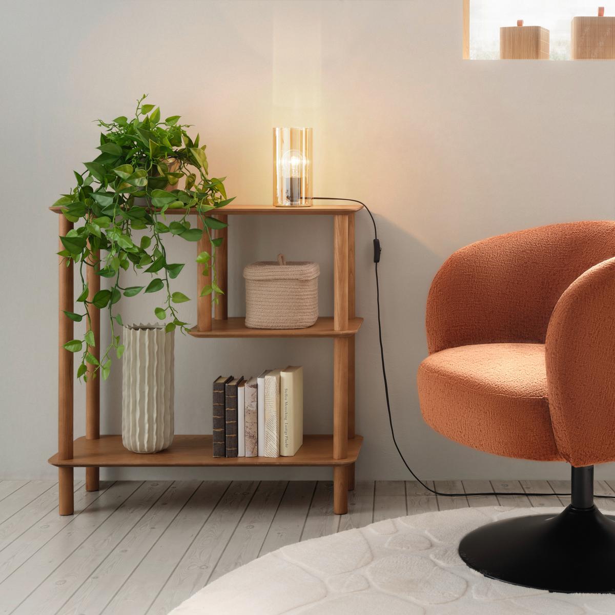 Álló Polc Mats - natúr színű, Modern, faalapú anyag/fa (75/75/30cm) - Premium Living