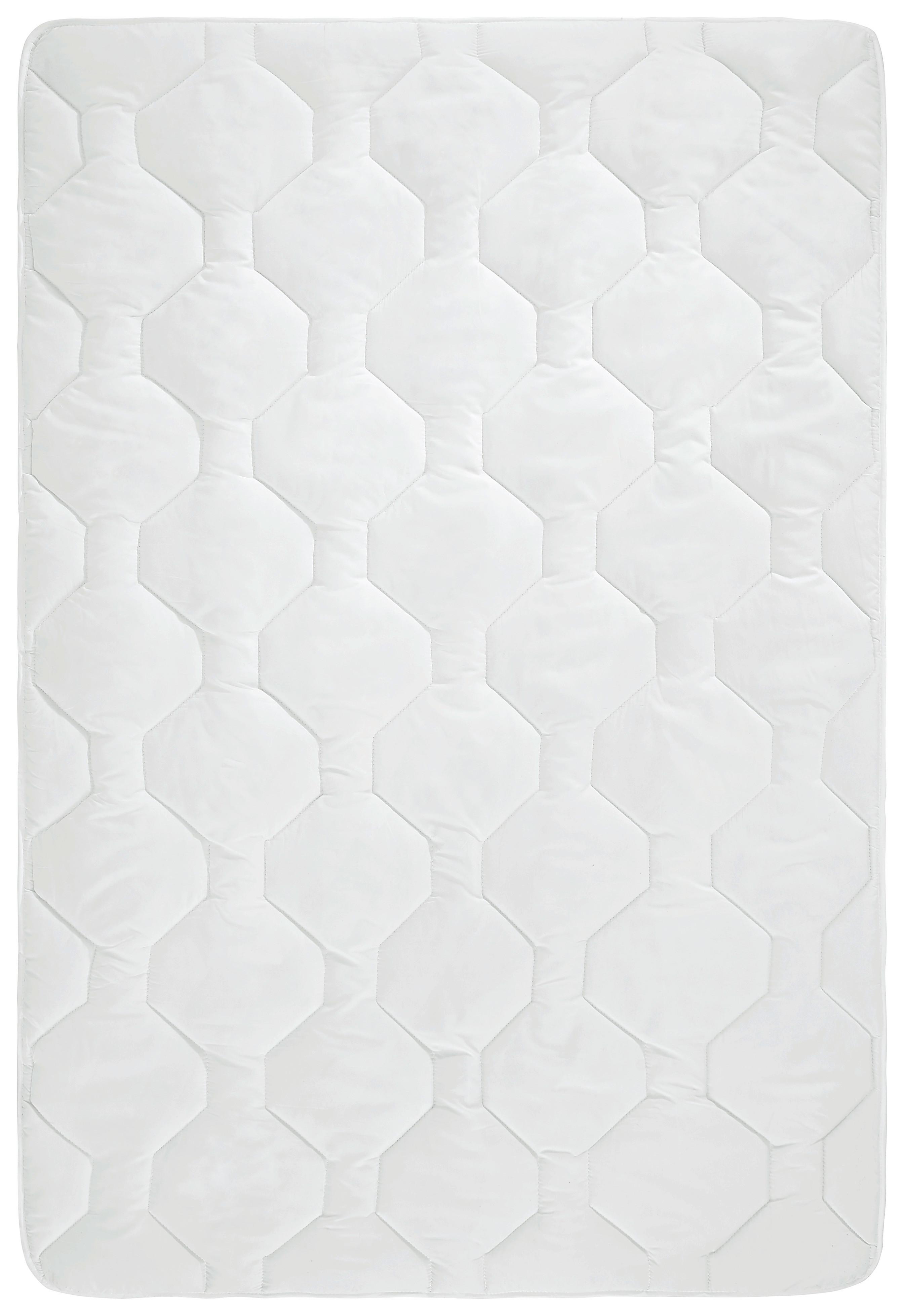 Ganzjahresdecke Aloe Vera ca. 135-140x200cm - Weiß, KONVENTIONELL, Textil (135-140/200cm) - Nadana