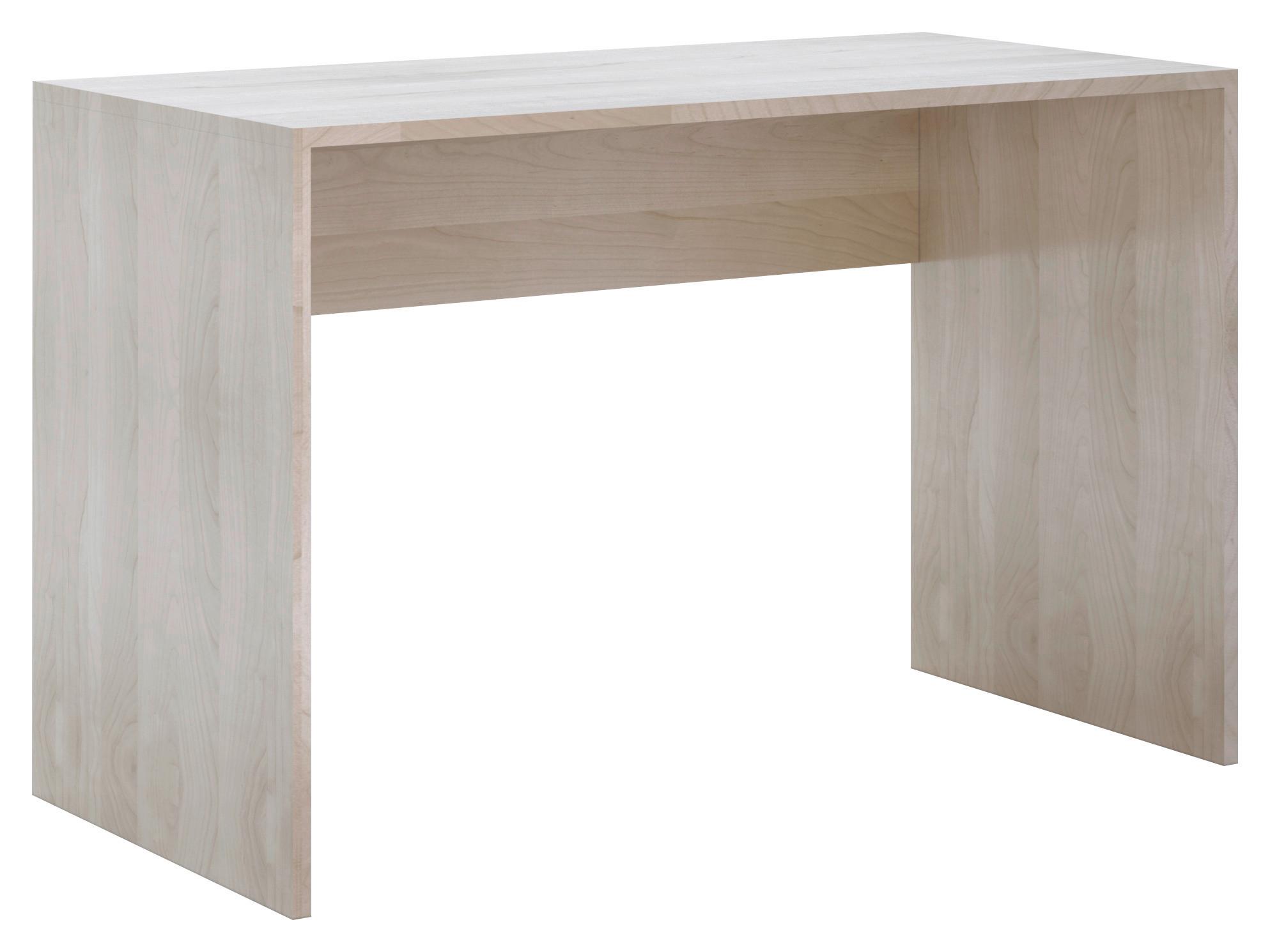 Radni Sto Sephora - boja srebrnog hrasta/crna, Moderno, drvo/plastika (120/76/60cm) - Modern Living