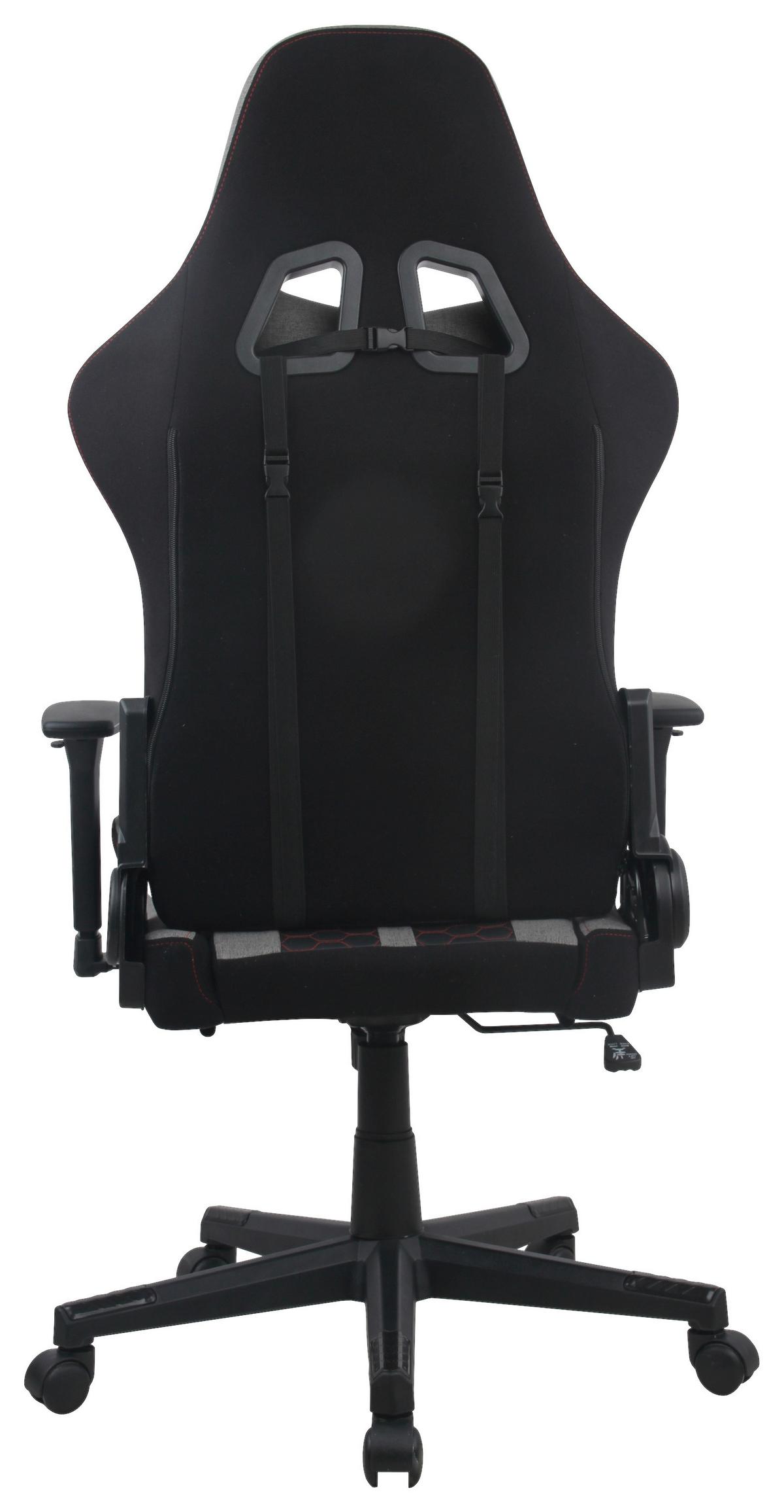Scaun de gaming CARLOS - roșu/negru, Modern, plastic/metal (63/114/62cm) - Modern Living