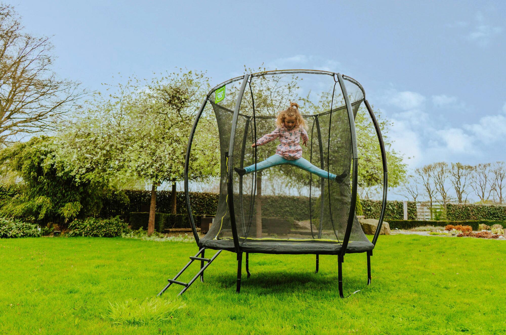 Trampolin Exit Silhouette, Ø 183cm - roza, Konvencionalno, kovina/umetna masa (183/213cm) - EXIT Toys