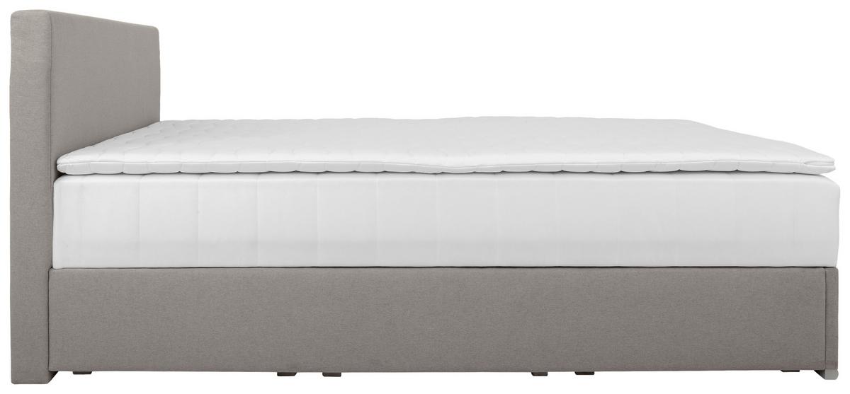 Tapecirani Krevet Cosi - boje kroma/taupe, Konvencionalno, tekstil/drvo (140/200cm)