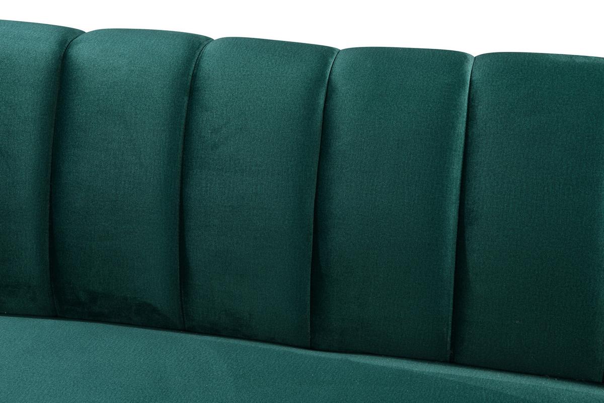 Trosed Stella, Zelena - zelena/barve medenine, Design, kovina/tekstil (210/82/90cm) - Livetastic