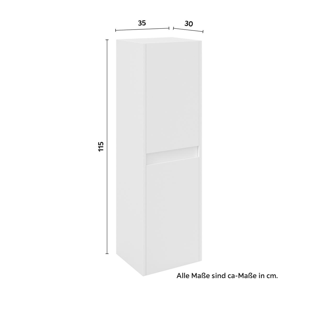 Badezimmer Martina Weiß 4-teilig - Weiß, MODERN, Glas/Holz (100/45/45cm) - Bessagi Home