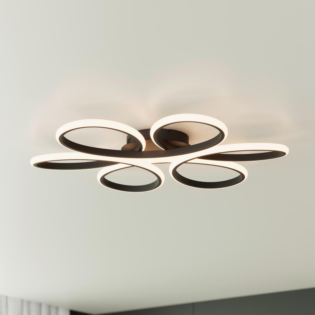 LAMPA SUFITOWA LED MATAR *SBN* - czarny, Design, tworzywo sztuczne/metal (70/10cm) - Novel