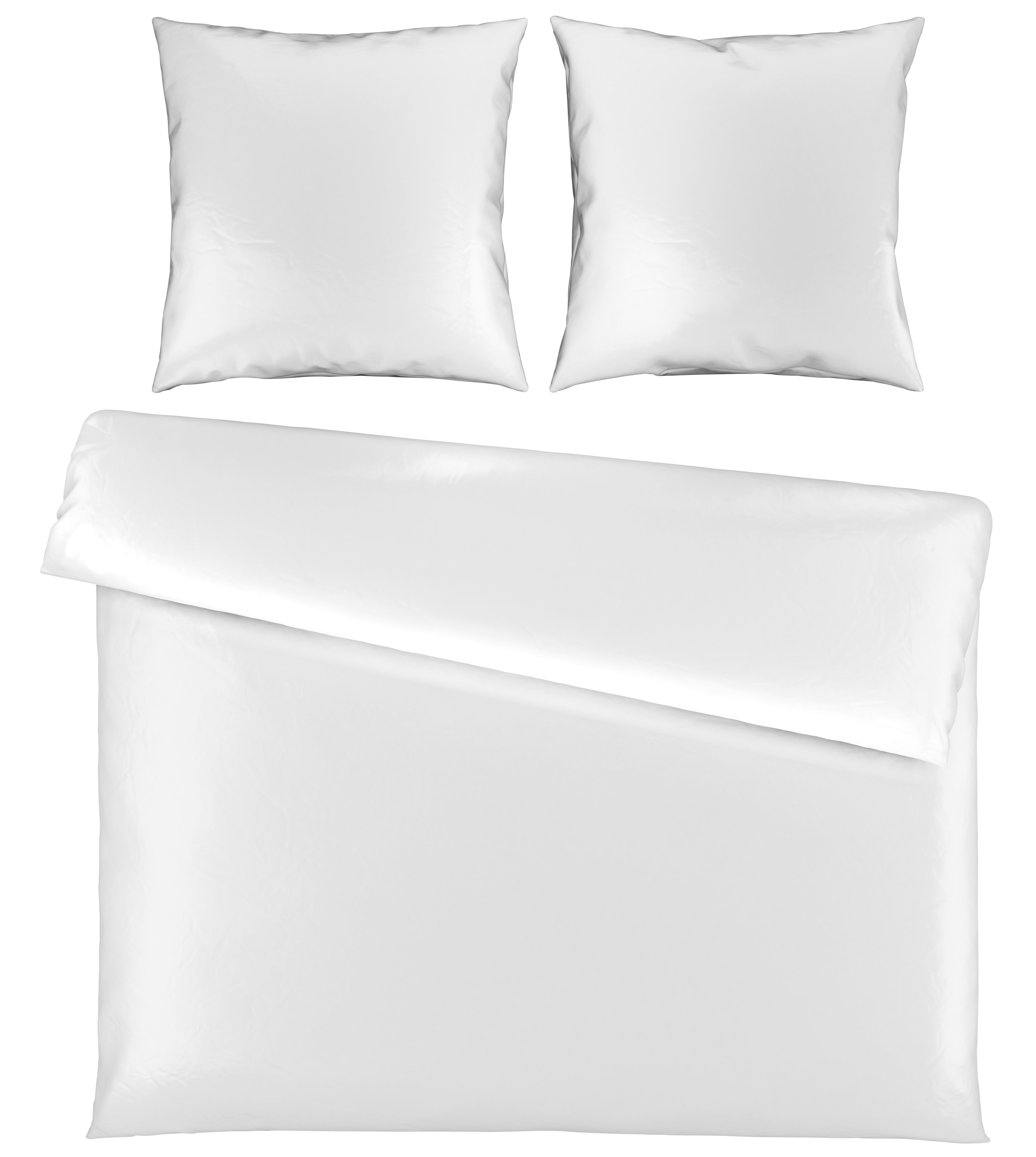 Bettwäsche Alex Uni XXL ca. 200x220cm - Weiß, MODERN, Textil (200/220cm) - Premium Living