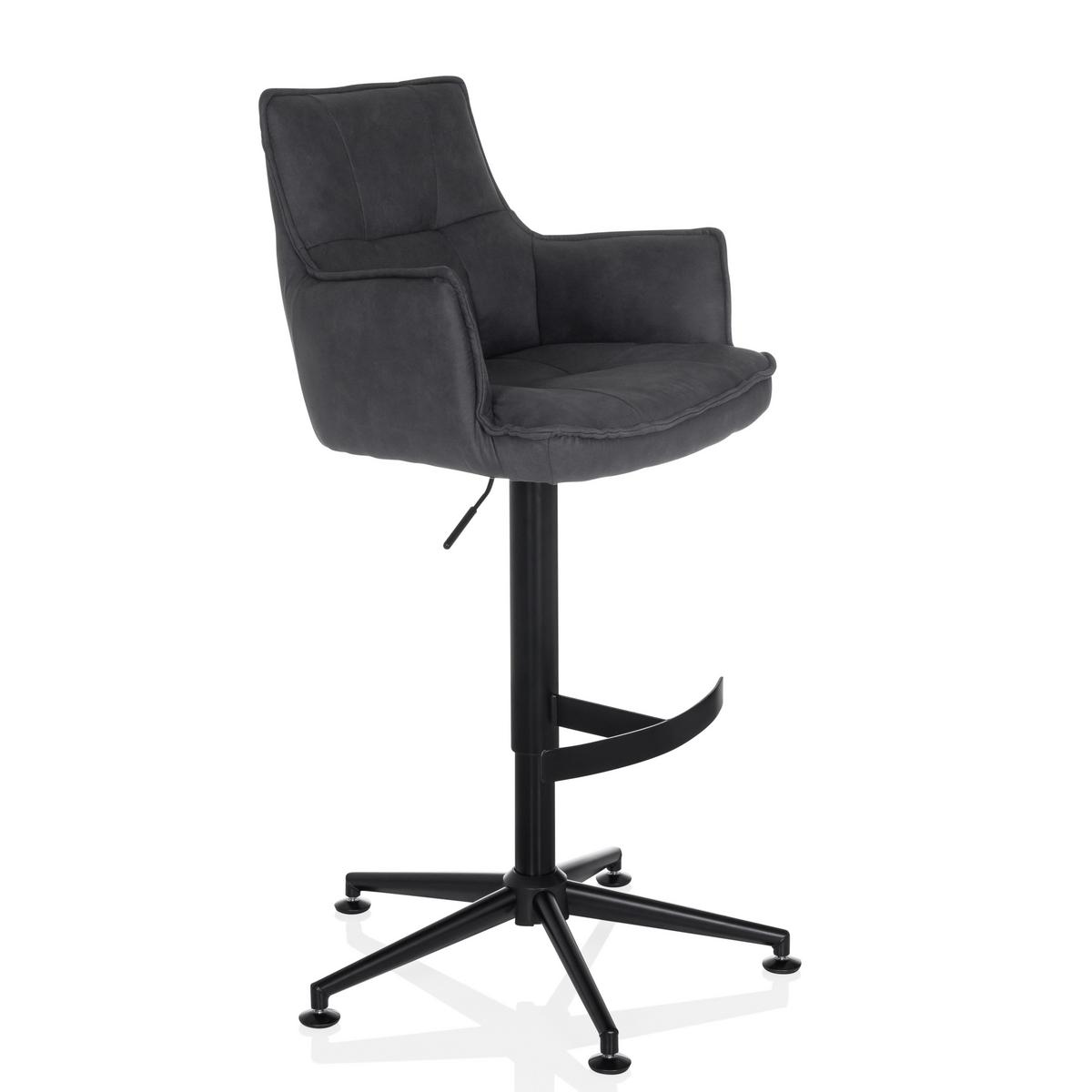 Barski Stol Solao Life High, Antracit - črna/antracit, Moderno, kovina/umetna masa (55/93/56cm) - MID.YOU