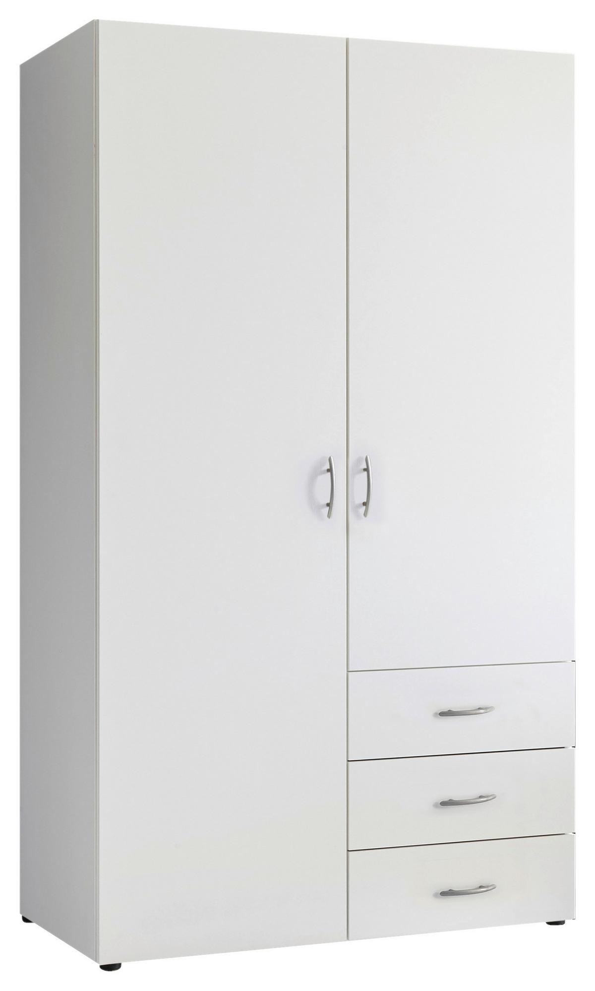 Omara S Klasičnimi Vrati Harry, Bela - srebrne barve/bela, Moderno, umetna masa/leseni material (101/176/51,3cm) - P & B