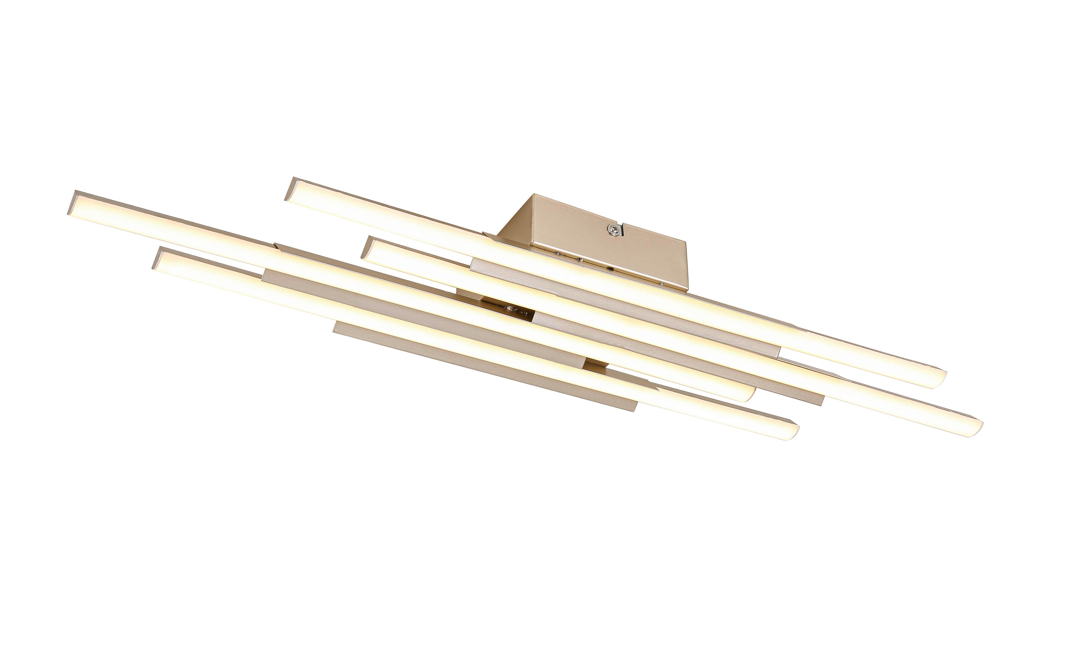 LED-Deckenleuchte Lir Champagner max. 30 Watt - Champagner, MODERN, Kunststoff/Metall (68/15cm) - Mömax