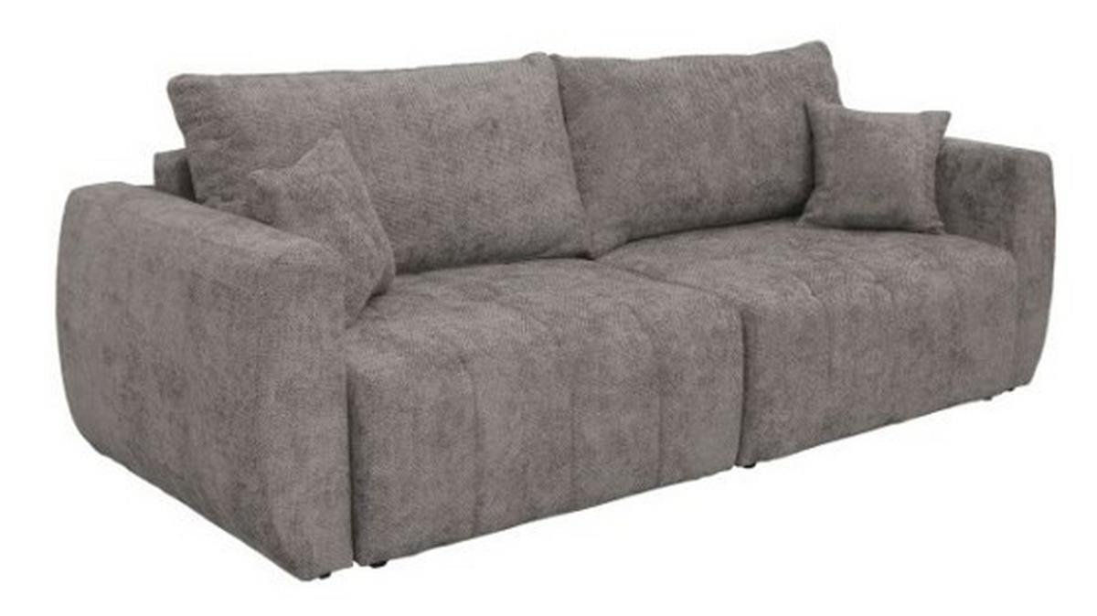 Canapea extensibila BALI - taupe/gri, Modern, lemn/textil (245/74-90/104cm) - Luca Bessoni