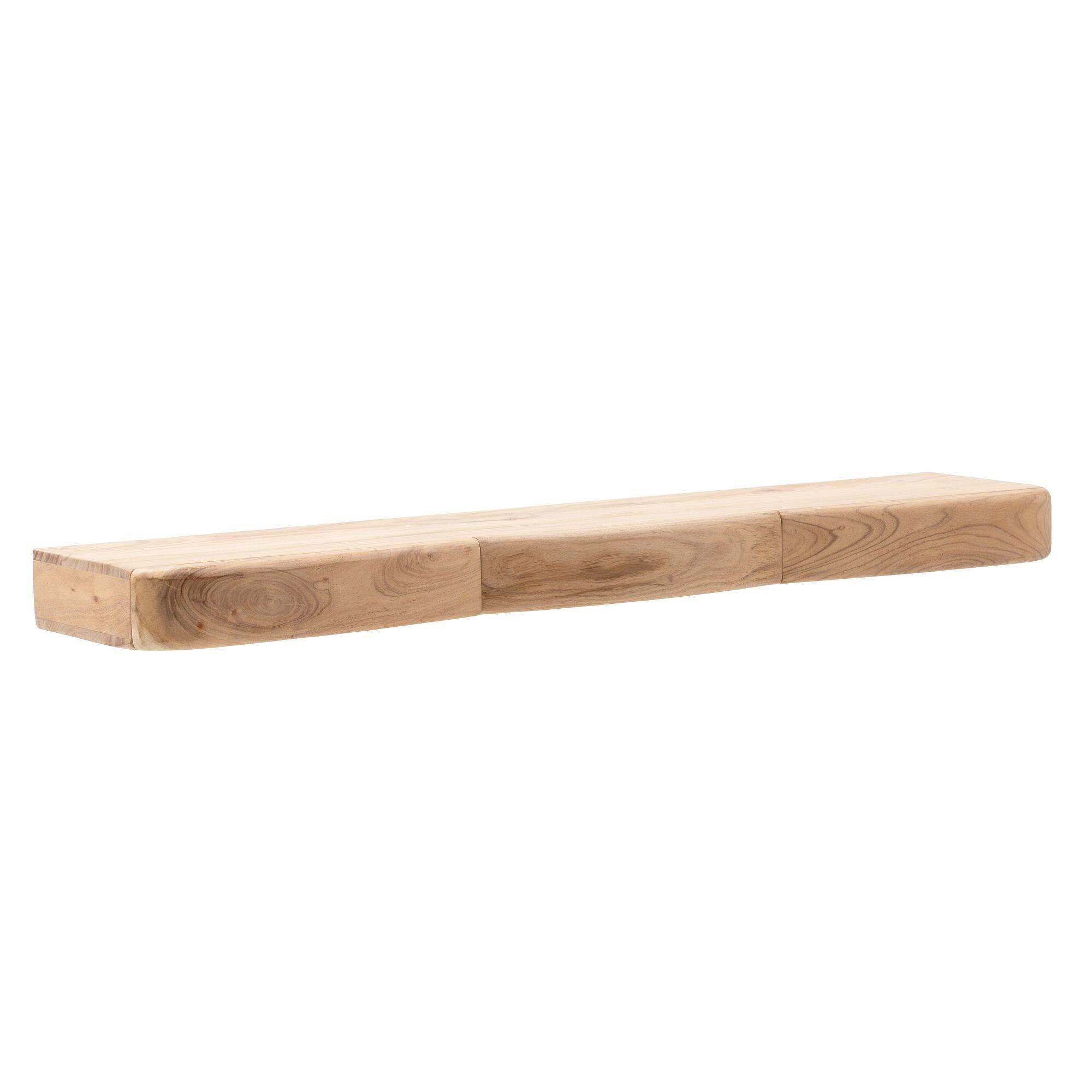 Wandboard Wl7.389 - Akaziefarben, Design, Holz (120/8/20cm) - Livetastic
