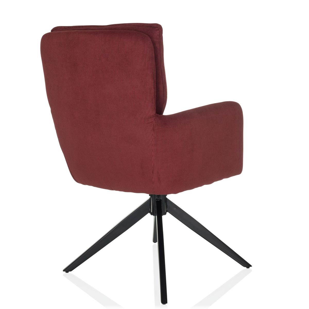 Naslanjač Tarugo, Rdeča - rdeča/črna, Moderno, kovina/tekstil (58/94/60cm) - MID.YOU