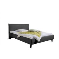 Polsterbett Rosewell Anthrazit ca. 140x200 cm - Anthrazit/Schwarz, MODERN, Holz/Textil (140/200cm) - Livetastic