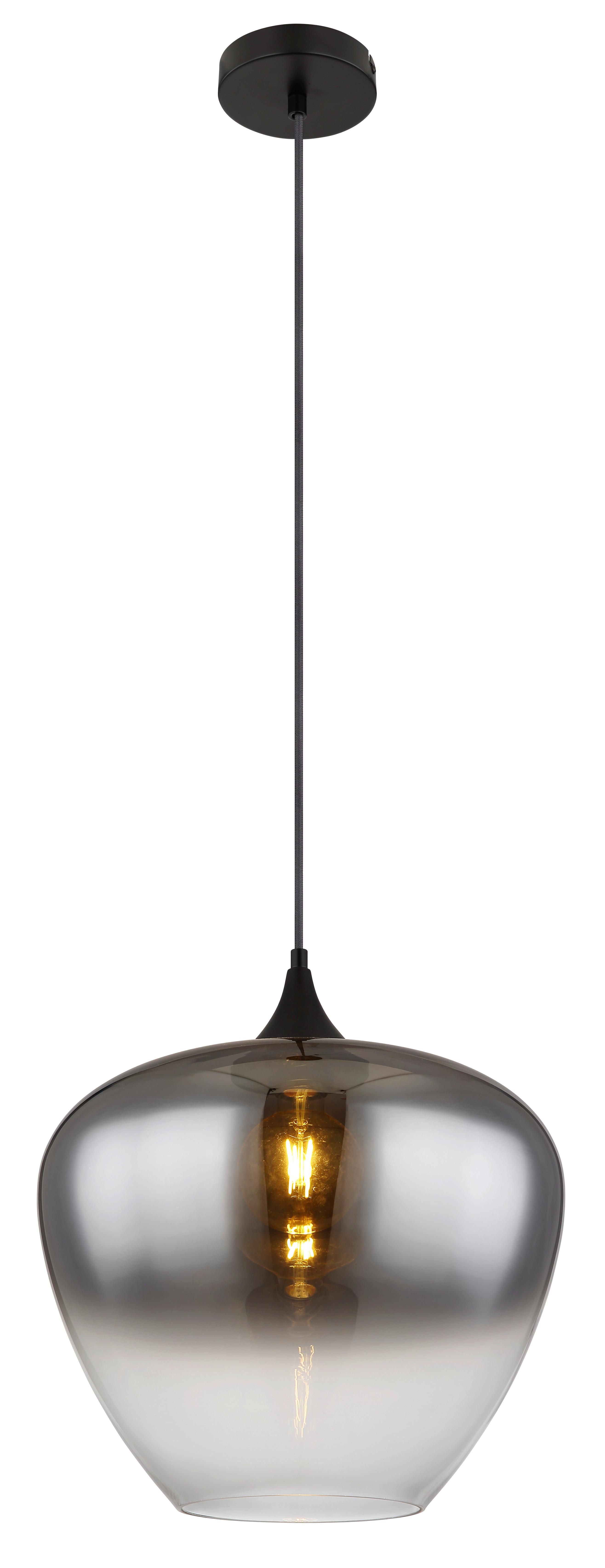 Luster Maxy - prozirna/crna, Dizajnerski, staklo/metal (40/120cm)