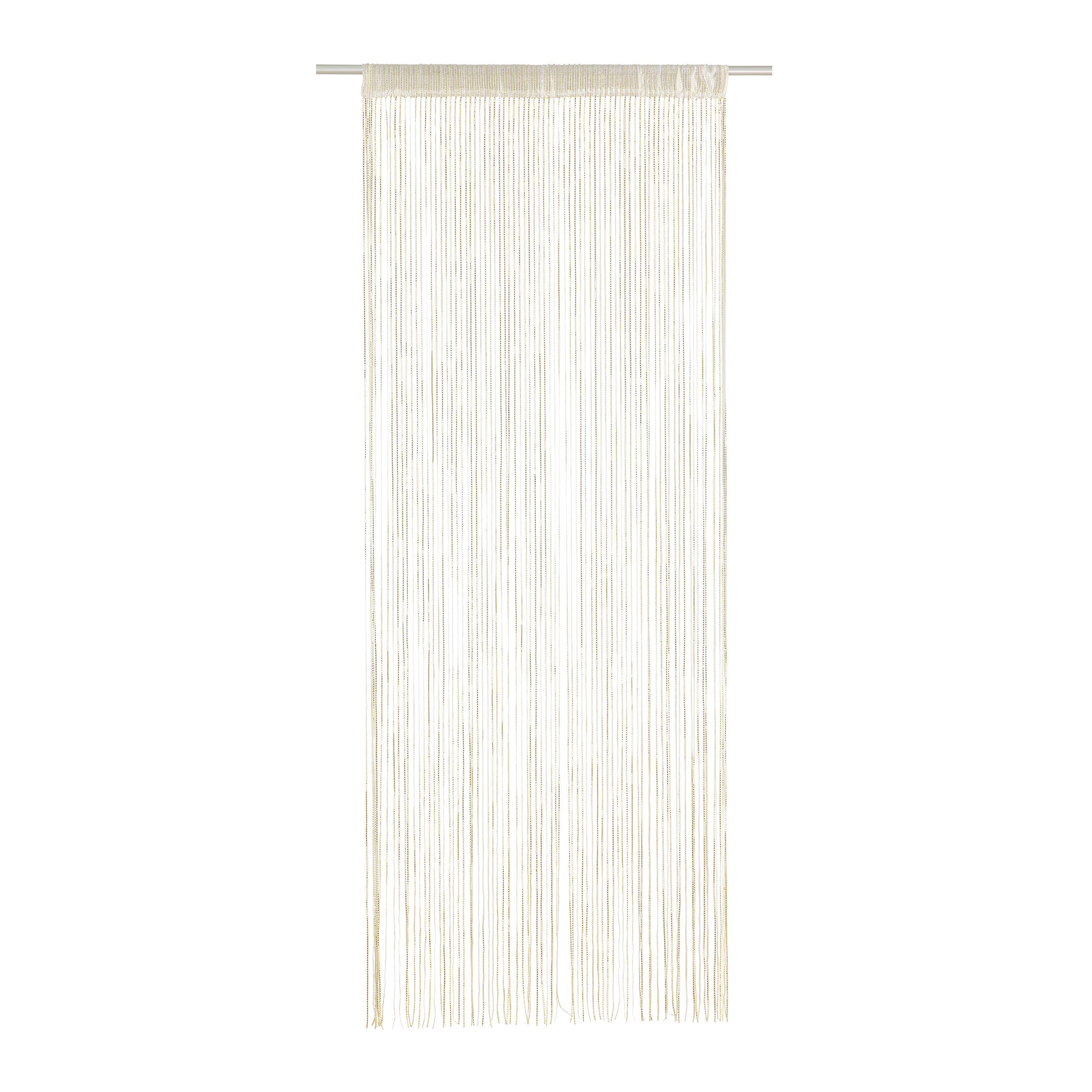Fadenvorhang Lurex Goldfarebn ca. 90x245cm - Goldfarben, Textil (90/245cm) - Mömax