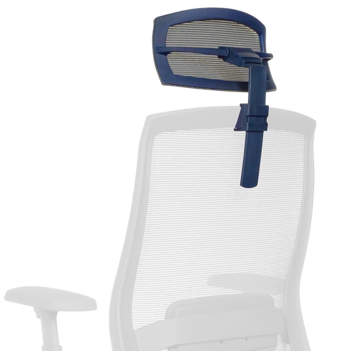 Naslon Za Glavo Aspen, Modra - Moderno, umetna masa/tekstil (29/15-30/12cm) - MID.YOU