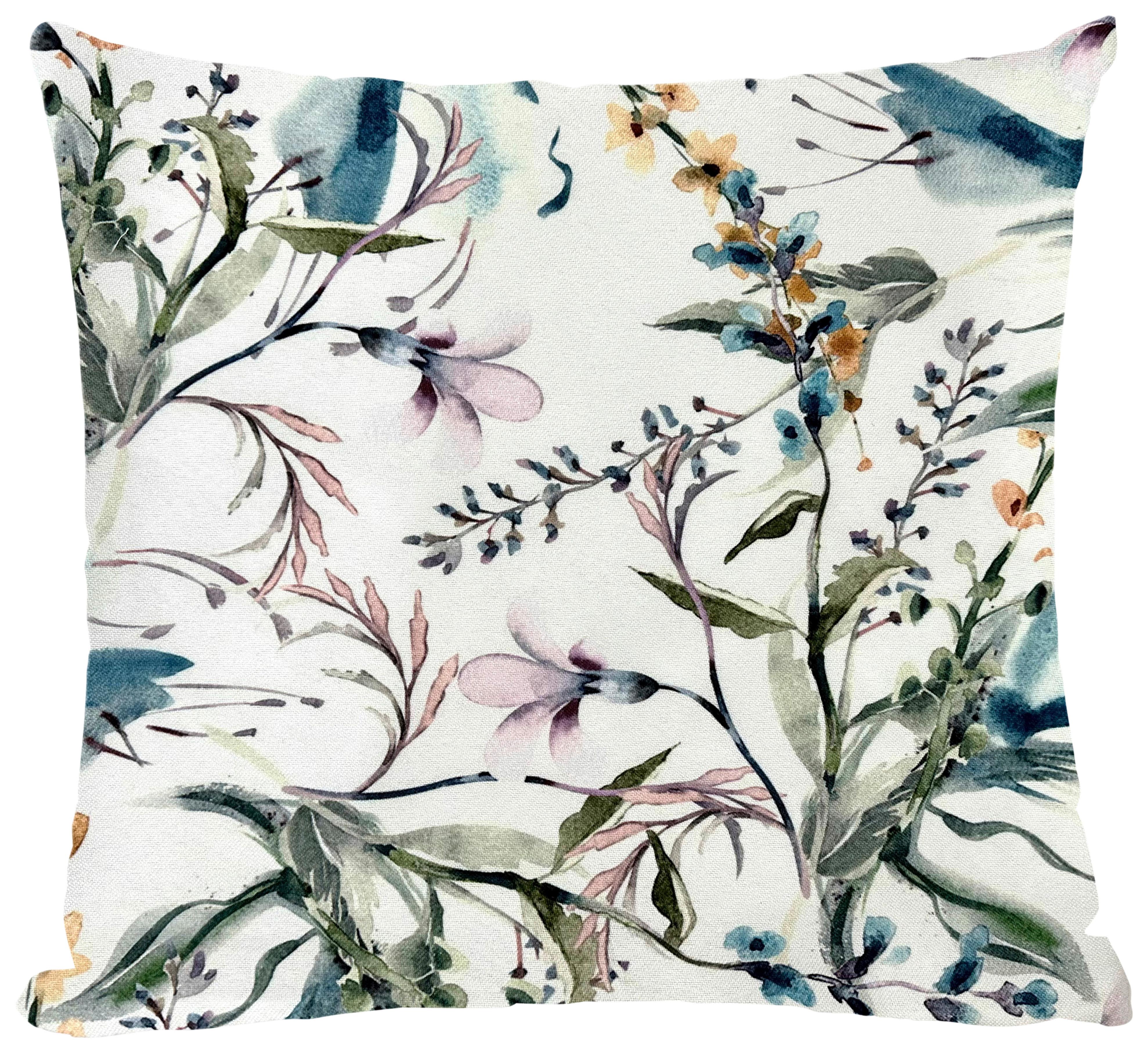 Kissenhülle Floral Multicolor ca. 45x45cm - Multicolor, Textil (45/45cm)