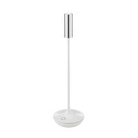 LAMPA STOŁOWA Z AKUMULATOREM 4564601 NUCANDLE - biały wysoki połysk/kolor chromowy, Konventionell, metal (8,5/8,5/30cm) - Sigor