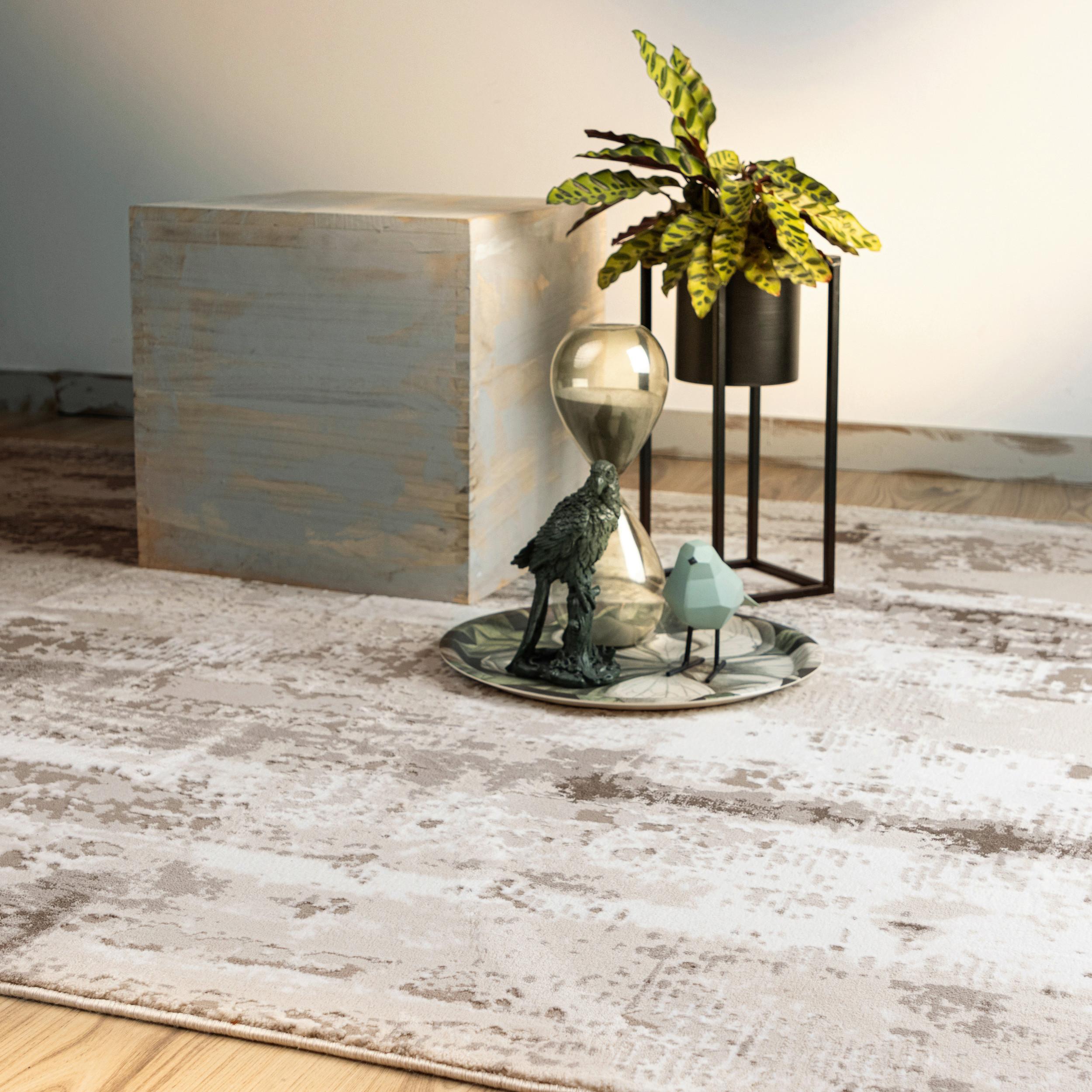 Webteppich My Phoenix Taupe/Beige ca. 160x230cm - Taupe/Beige, Design, Textil (160/230cm) - Obsession