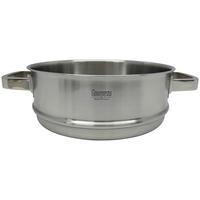 Dampfeinsatz Silver Line Edelstahlfarben Ø ca. 24cm - Edelstahlfarben, KONVENTIONELL, Metall (24/9cm) - Gourmesto