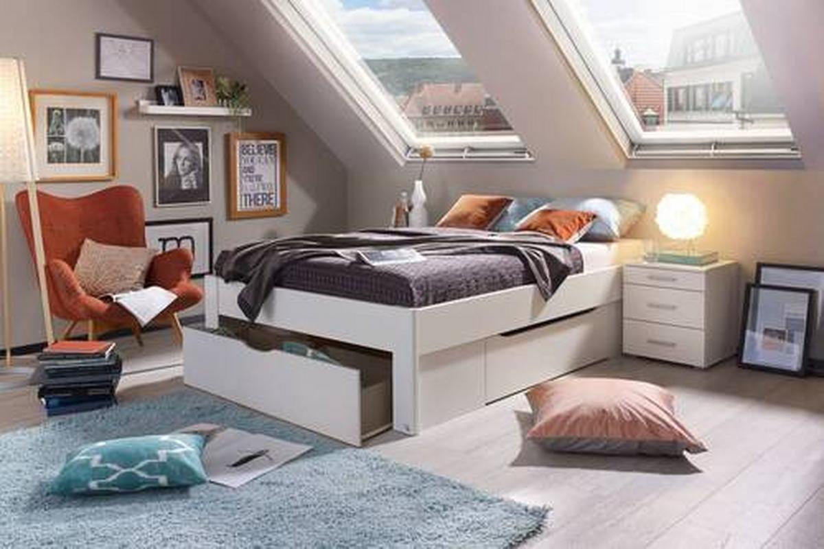 Omara S Predalom Scala, Bela - bela, Moderno, leseni material (140/200cm) - Rauch Möbel