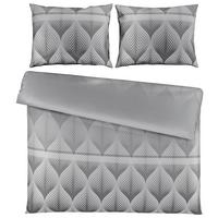 Bettwäsche Domps XL Grau ca. 200x220cm - Grau, MODERN, Textil (200/220cm) - Modern Living