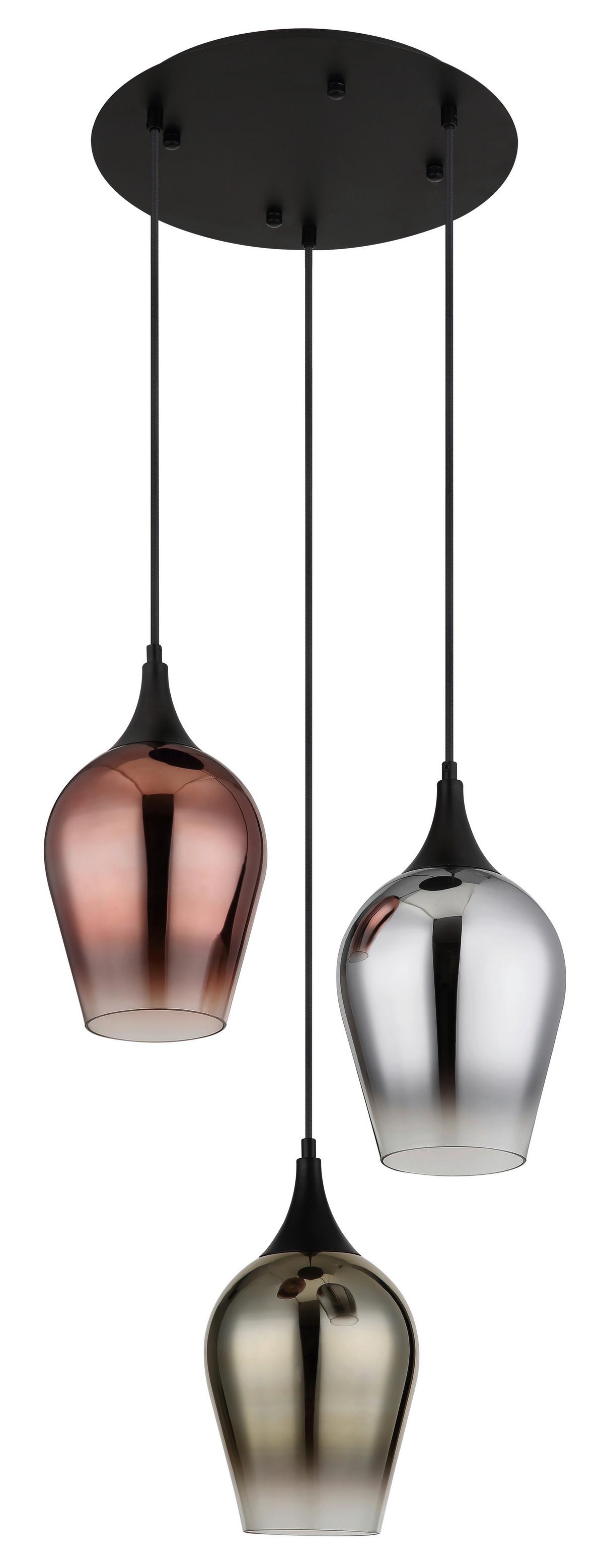 Hängeleuchte Lavus Klar max. 60 Watt - Klar, KONVENTIONELL, Glas/Metall (45/120cm) - Globo