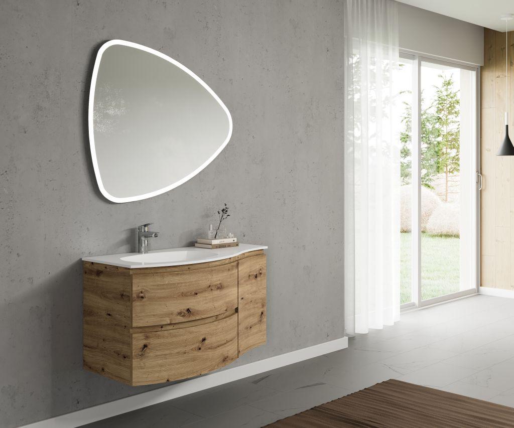 Dulap lateral Armonia - stejar gri, Modern, material pe bază de lemn (35/56/39cm)