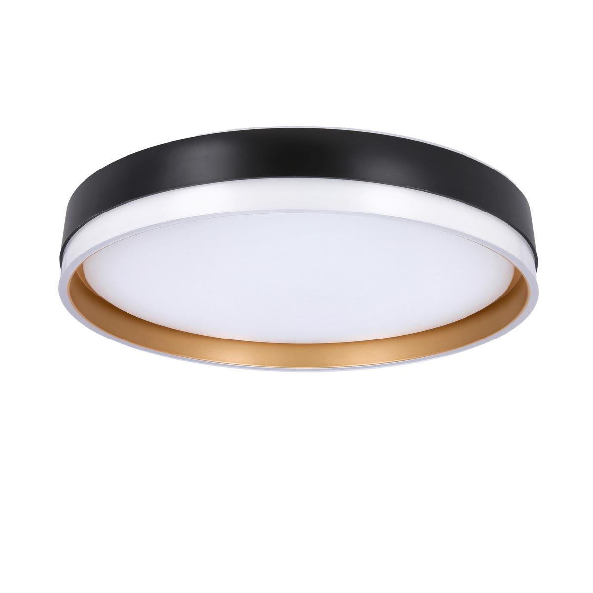 Led Stropna Svjetiljka Florida - bijela/zlatne boje, Konvencionalno, metal/plastika (38/38/7.5cm)