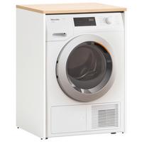 Waschmaschinenschrank SOLEA Weiß - Eichefarben/Weiß, MODERN, Holzwerkstoff (67,1/96/60cm) - MID.YOU