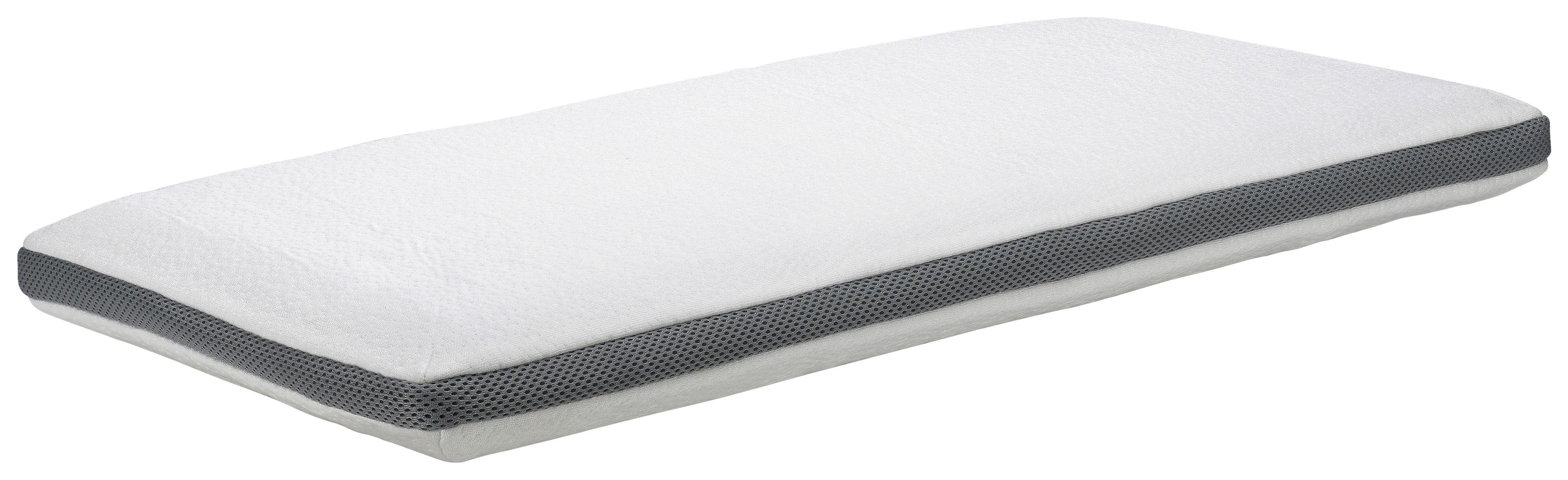 PODUSZKA POD KARK CURACAO - biały/szary, Basics, tkanina (80/40cm) - Novel