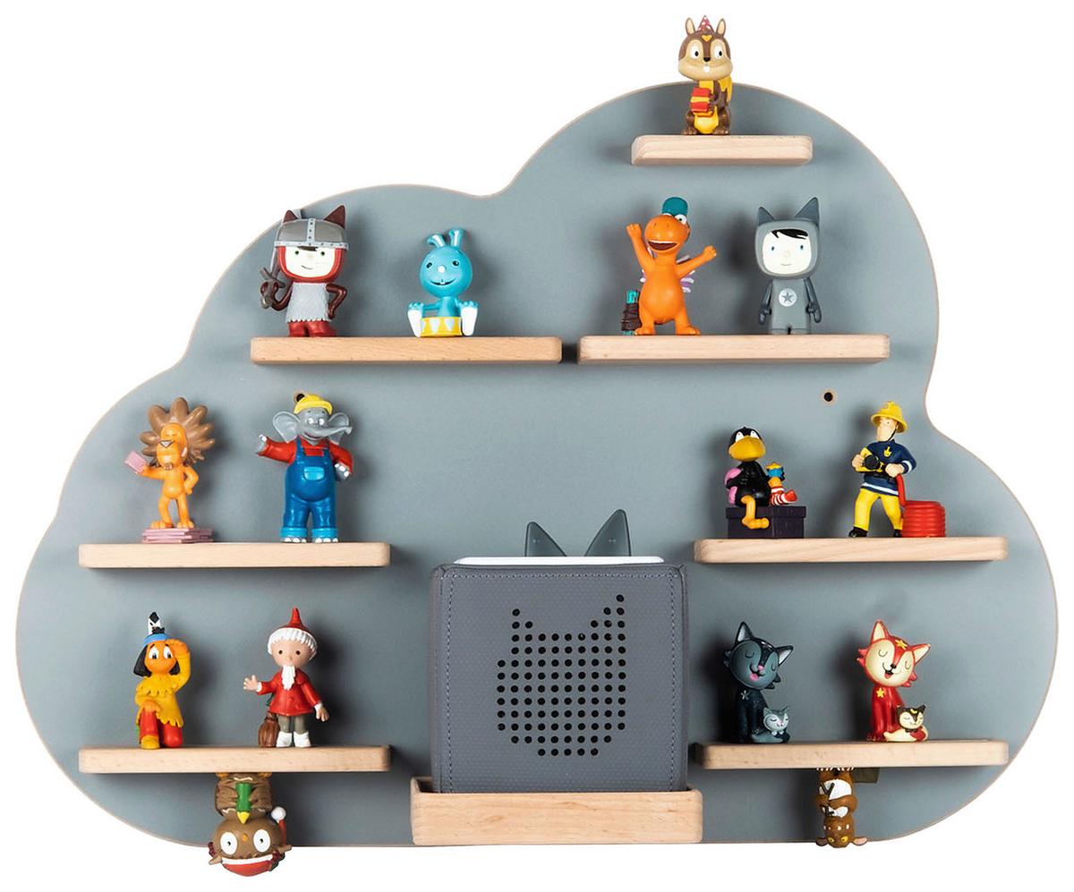 Otroška Polica Boarti, Siva - siva, Moderno, leseni material (55/40/19cm) - MID.YOU