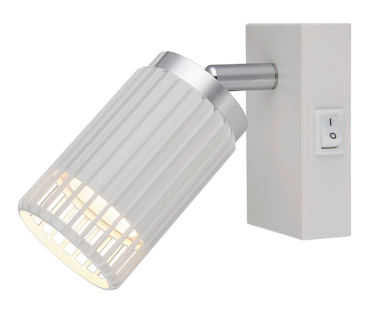 STRAHLER 57906-1W KORBEN - Chromfarben/Weiss, Design, Metall (7/12cm) - Globo