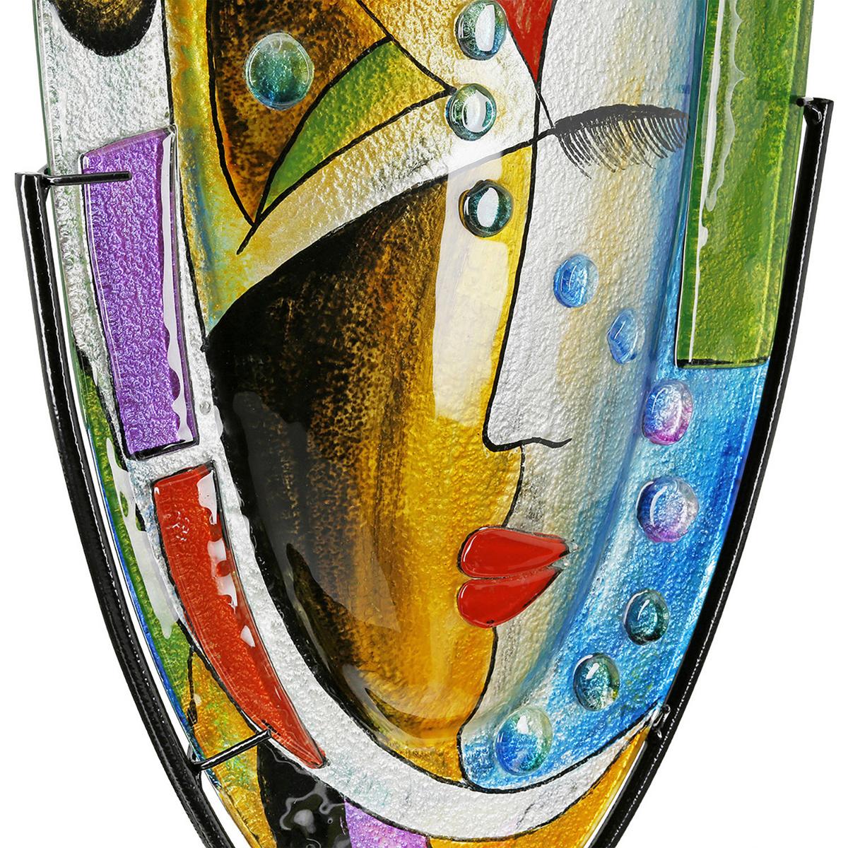 Bodenvase Veronique Multicolor - Multicolor, LIFESTYLE, Glas/Metall (29/49/10cm)