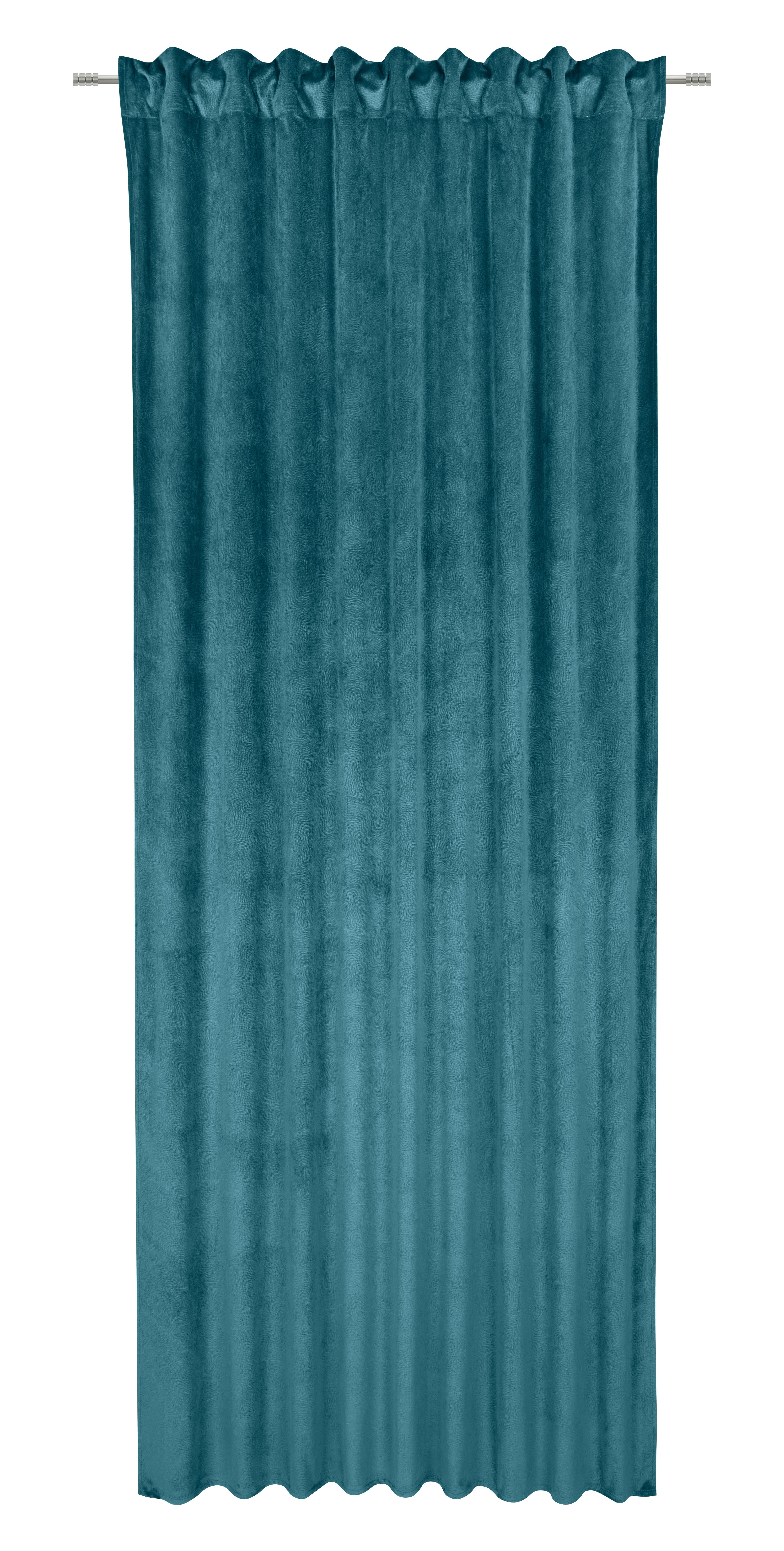 Končana Zavesa Bianca - žadasto zelena, Konvencionalno, tekstil (140/245cm) - Modern Living