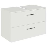 SZAFKA POD UMYWALKĘ M-PLAN - biały/kolor chromowy, Konventionell, materiał drewnopochodny/metal (75/49,8/38,3cm) - Sadena