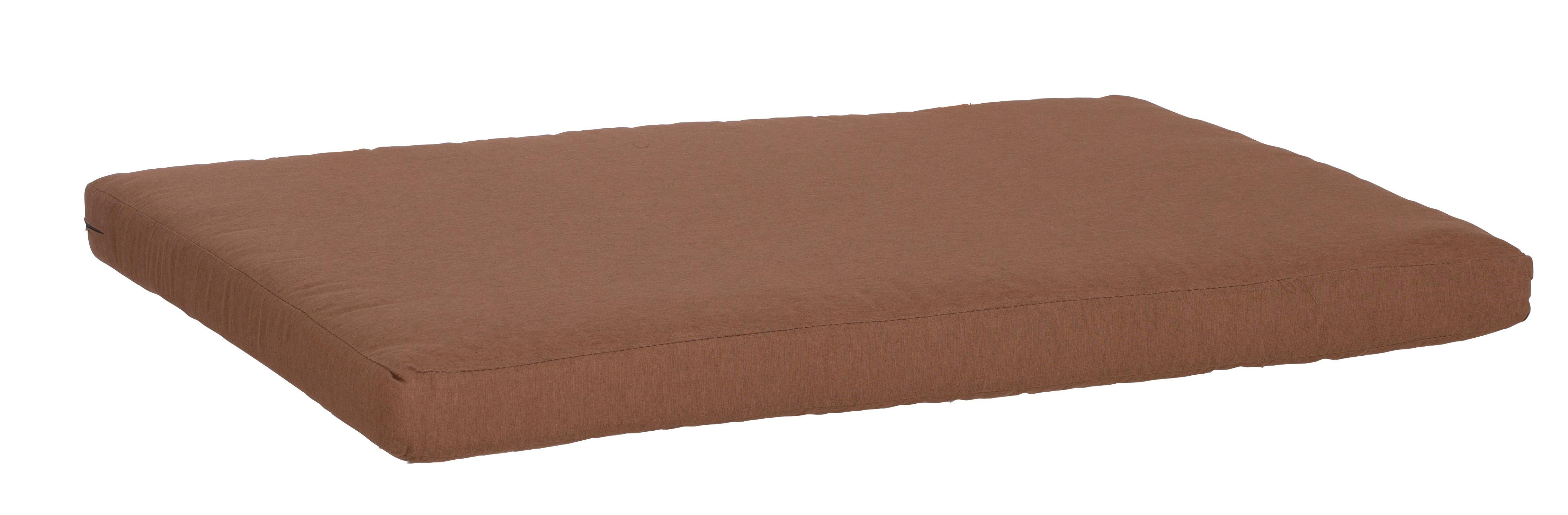 Loungesitzkissen m. Zip ca. 120x80 cm Braun - Braun, Basics, Textil (120/80/8cm) - Gardenson