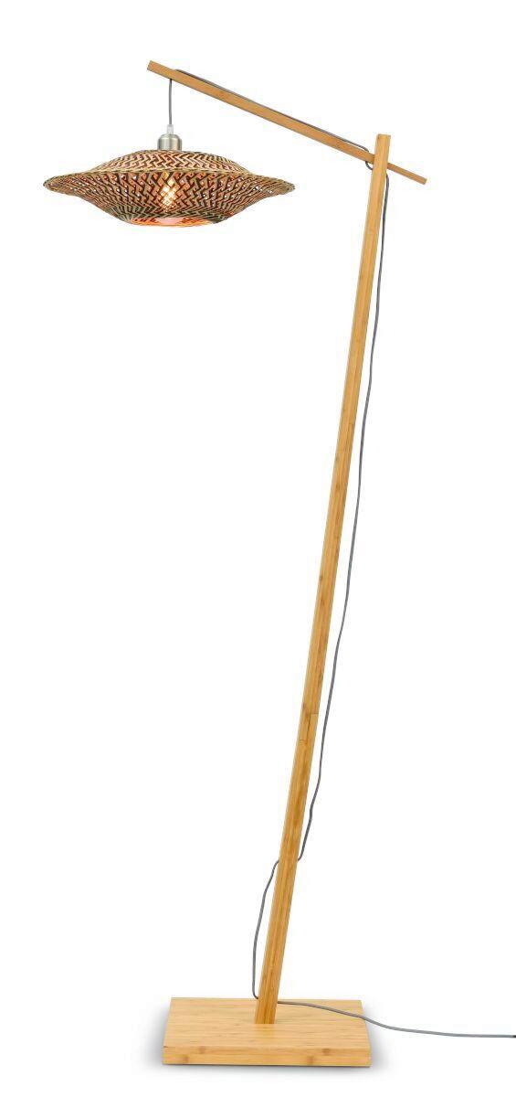 Stoječa Svetilka Bali - črna/naravne barve, Trend, les (44/176cm) - Good & Mojo