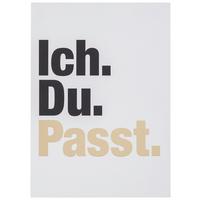 POSTKARTE GOLD - Goldfarben/Schwarz, MODERN, Papier (10,5/14,8cm)