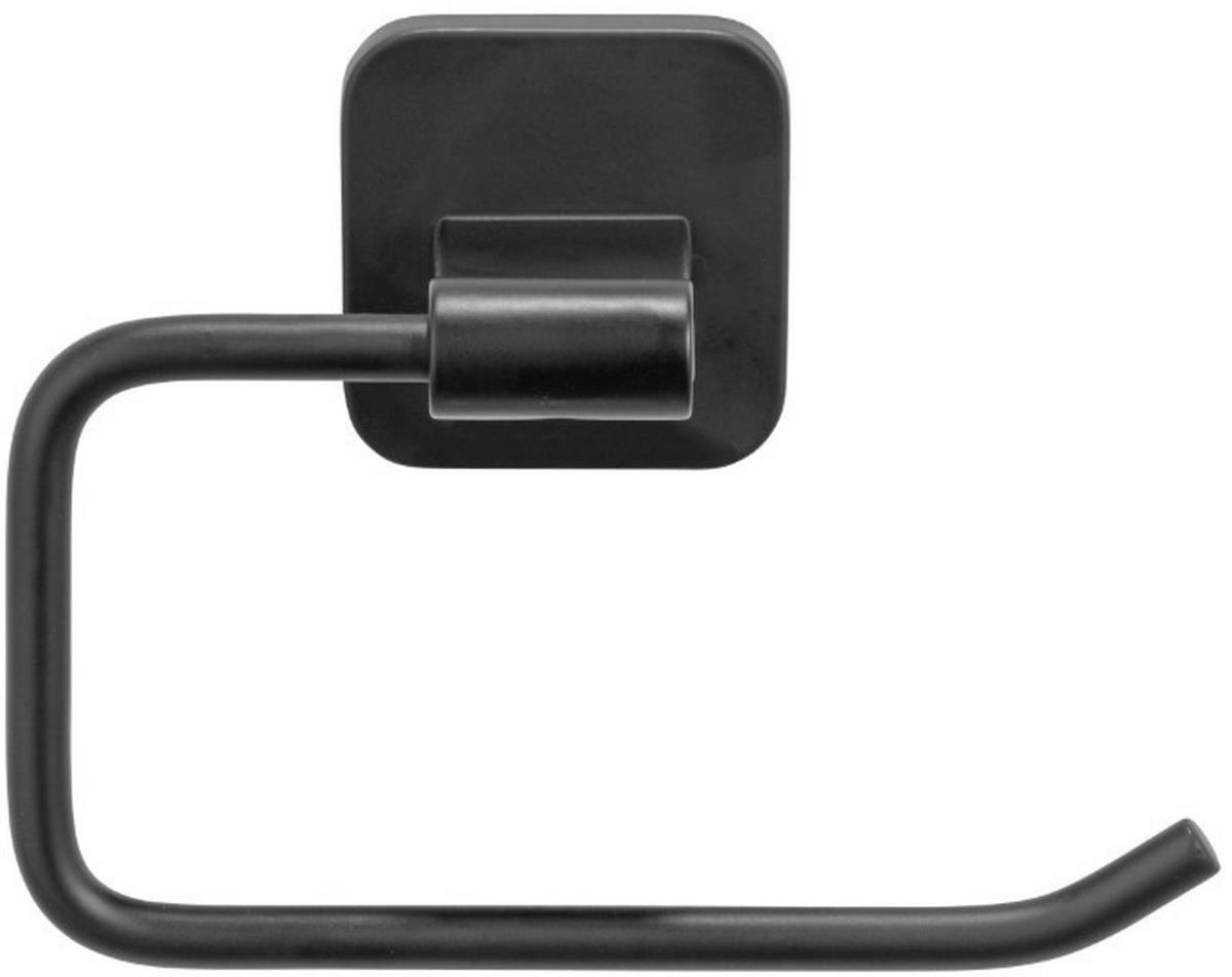 Suport hârtia igienică Porto - negru, Modern, metal (14/6,5/10cm) - Wenko