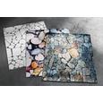 Teppich Digitaldruck Pave 70x130cm - Dunkelgrau/Hellgrau, Textil (70/130cm) - Mömax modern living