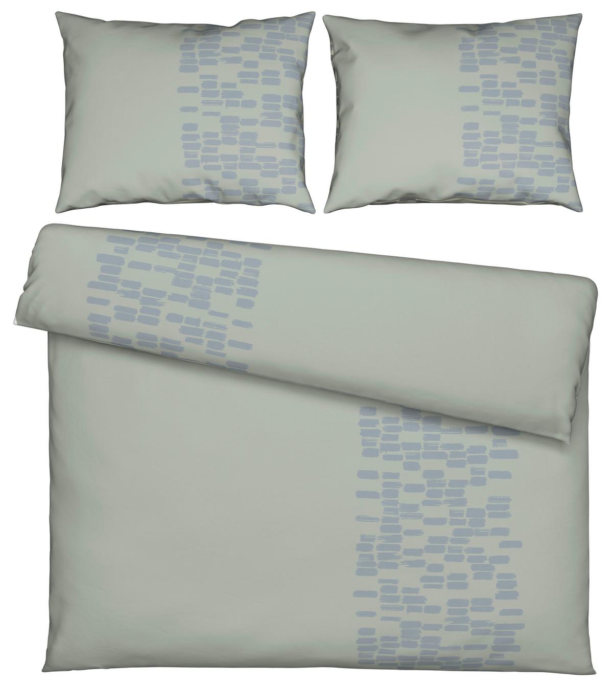 Posteljnina Brush Strokes - siva, tekstil (200/200cm) - Modern Living