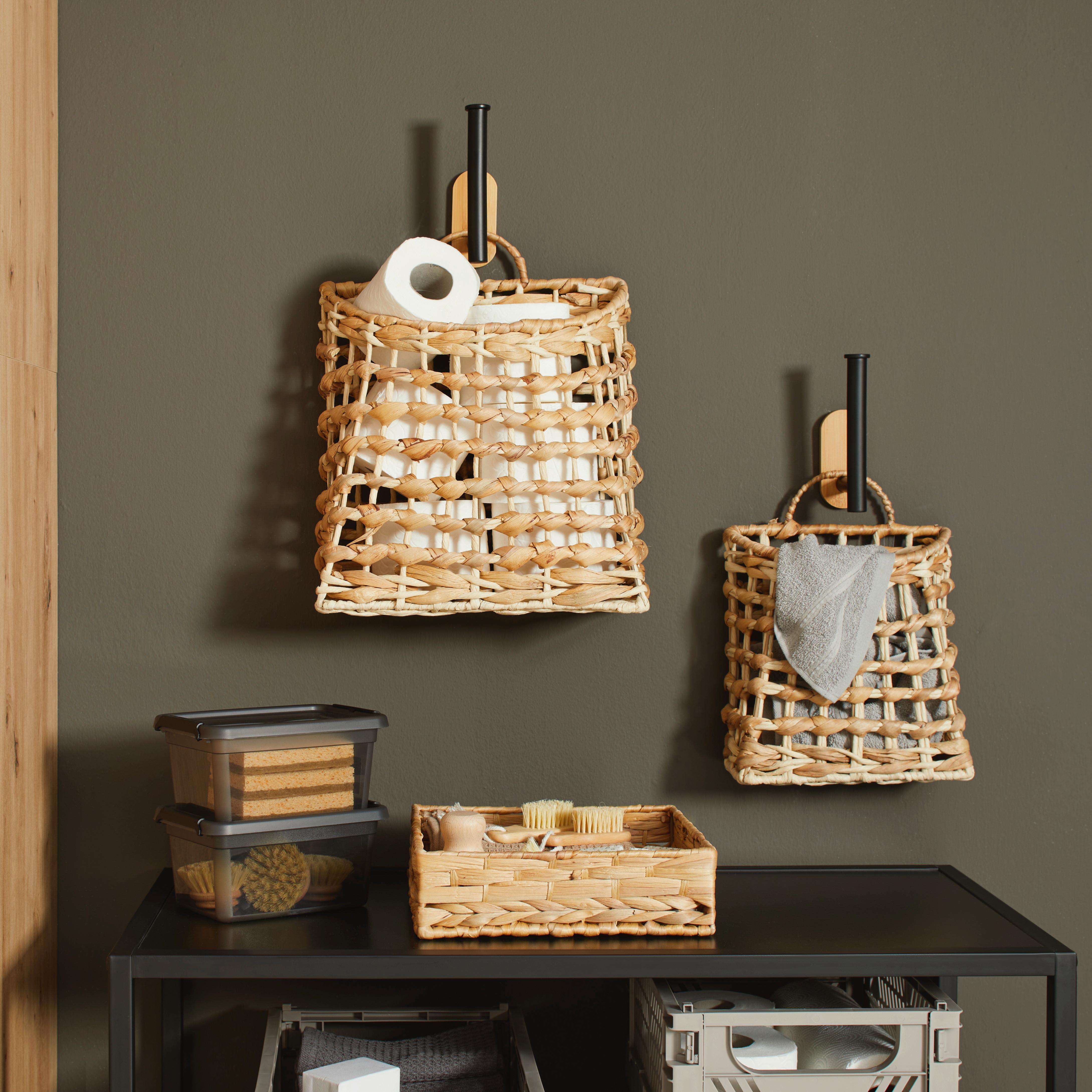 Košara Isa - naravne barve, Basics, kovina/naravni materiali (23/30/9cm) - Modern Living
