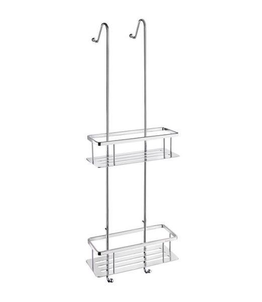 KOSZYK PRYSZNICOWY SIDELINE - chromowy, Basics, metal (25/76,5/10,3cm) - Smedbo